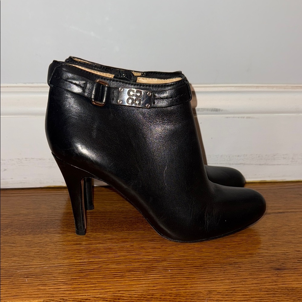 Coach Black Heeled Boots with Stiletto Design